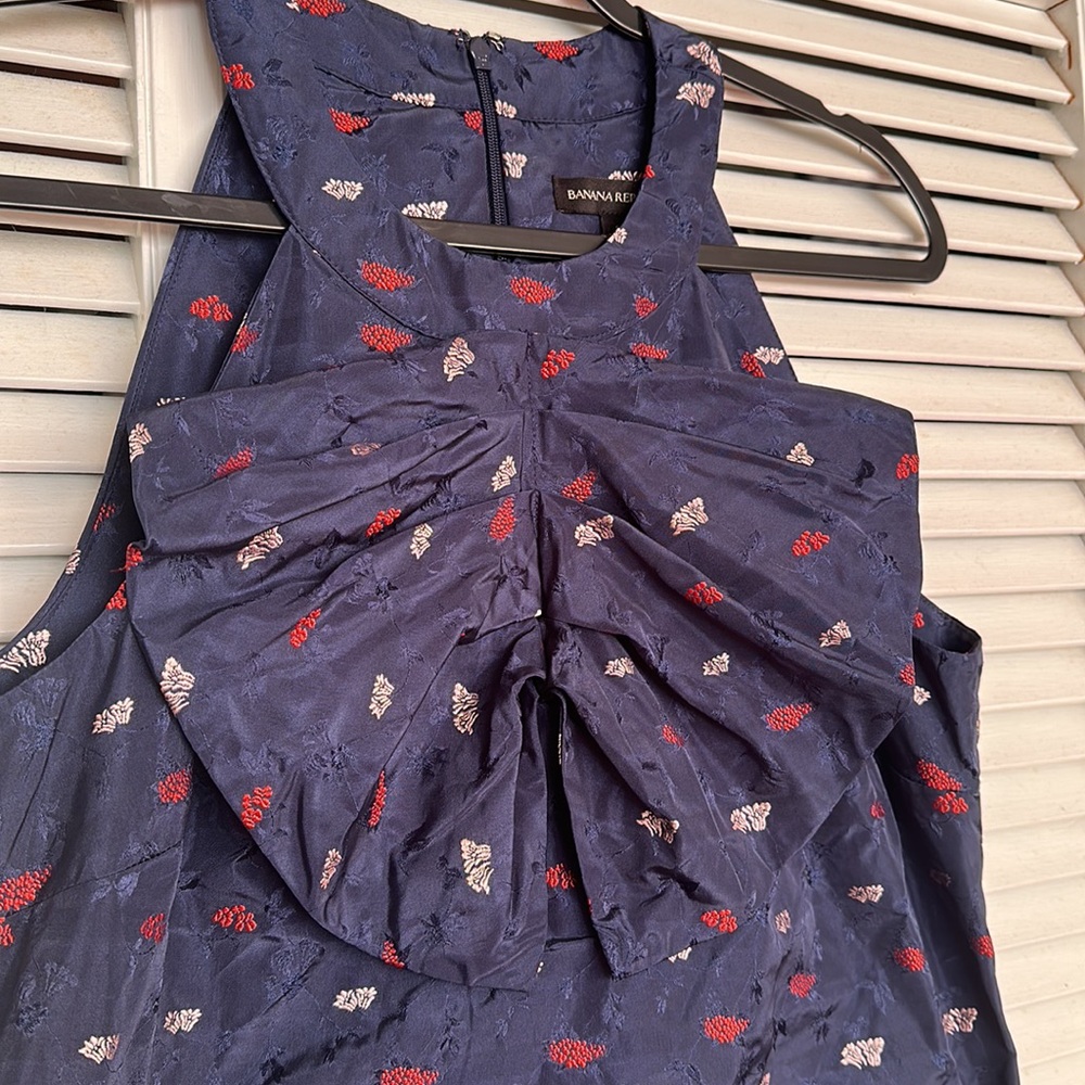 Pleated Bow Dress